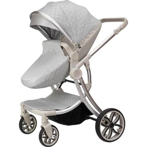 High landscape baby stroller egg shape aluminum baby stroller high view kid stroller