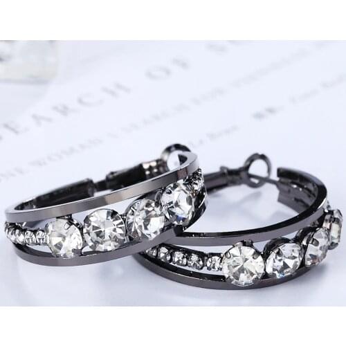 Womens wholesale earrings simple new Silver color jewelry N925 earrings simple Silver color jewelry e647