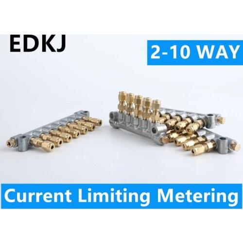 1 Inlet 2-10 A Type Current Limiting Metering Piece Outlet Distributor Oil Separator Adjustable Oil Outlet Distribution Valve