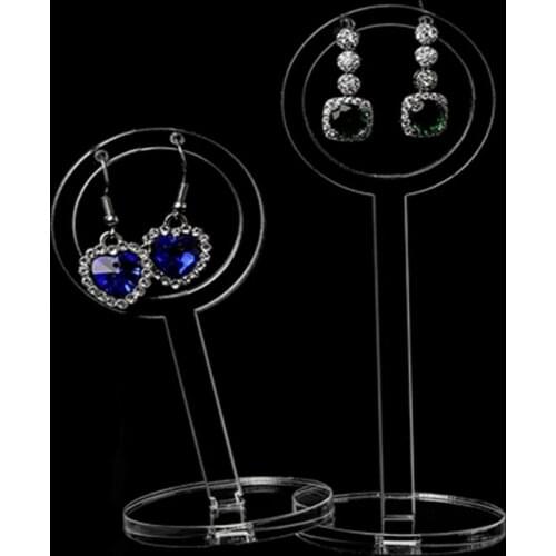 2 Pcs/Set Earrings Holder Shelf Jewelry Display Show Rack Stand Charms Professional Showcase Earring Storage Organizer