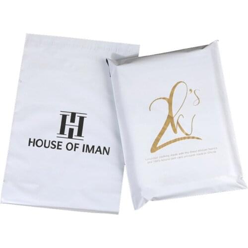500Pcs/Lot Plastic Courier Mailing Bag with Custom Logo Printing Plastic Parcel Bag Postal Packing Express Poly Bag