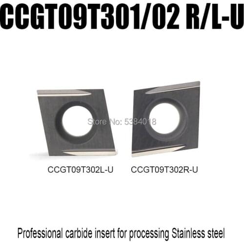 CCGT09T301/02 R/L-U Boring Bar External Turning tool Cermet inserts blade Turning cutting tools high finish Commom steel process