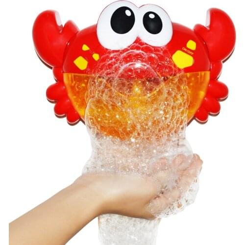 Bubble Crabs Baby Bath Toy Funny Toddler Bath Bubble Maker Pool Swimming Bathtub Soap Machine Bathroom Toys For Children Kids