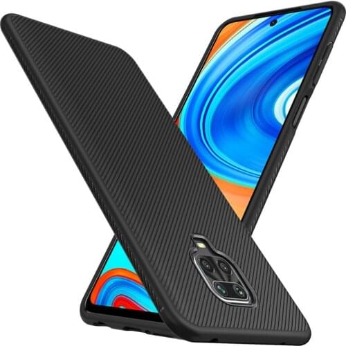For Xiaomi Redmi Note 9S Case Soft Silicone Matte shockproof black protective back cover case for xiaomi redmi note 9 pro max 9s