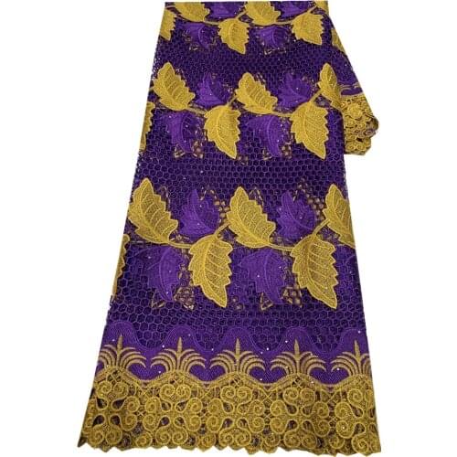 French Nigerian Lace Fabric Bridal 2021 High Quality Lace African Cord Guipure Lace Fabric For Wedding nly-160