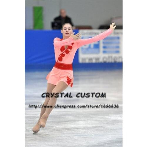 Crystal Custom Figure Skating Dresses Girls New Brand Ice Skating Dresses For Competition DR4527