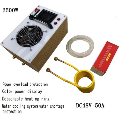 2500W Induction Heater High Frequency Induction Heating Machine Metal Smelting Furnace Welding Metal Quenching Equipment