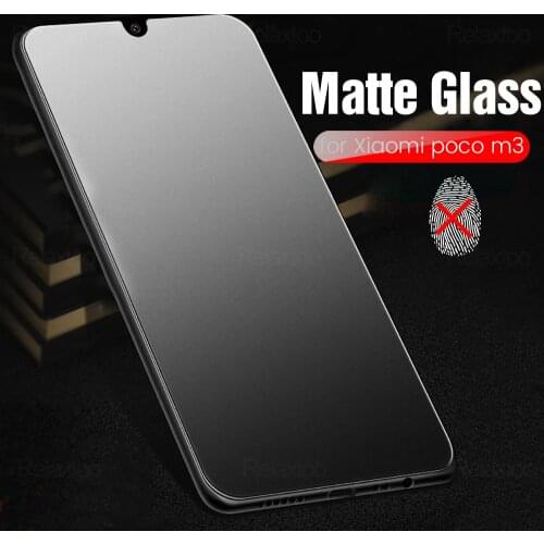 Frosted matte protective glass for xiaomi pocophone poco m3 m 3 3m pocom3 pocophonem3 6.53'' smartphone screen protectors film