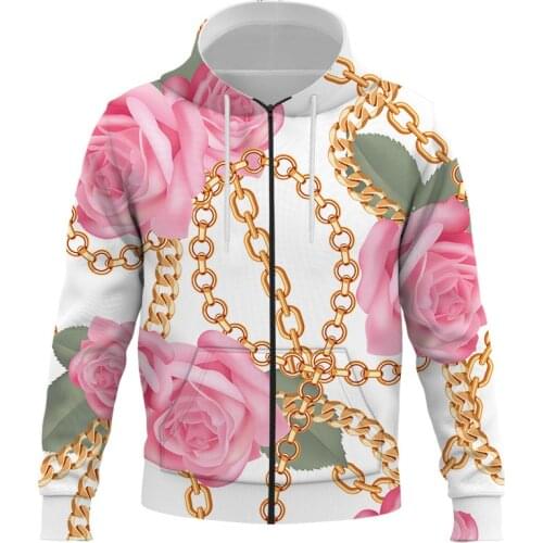 2021 Spring and Autumn Mens Zipper Hoodie 3D Print Street Punk Style Sweatshirt Hip Hop Classical Men clothing Streetwear Tops