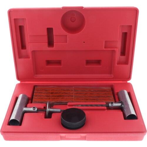 Tire Repair Kit, 35 Piece T-Handle Tire Plug Kit Includes A Tire Rasp, Insertion Tool, 30 Plug Strips