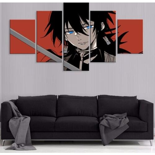 Prints Poster Home Anime Demon Slayer Character Decor Fight Canvas Painting Wall Artwork Modern Bedroom Cuadros Modular Pictures