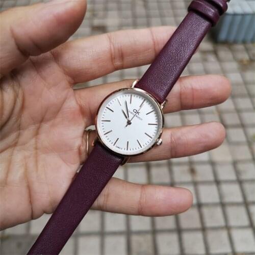 Simple Black White Watches Women Fashion Luxury Brand Quartz Watch Casual Woman Leather Clock Ladies Wristwatch Relogio Feminino