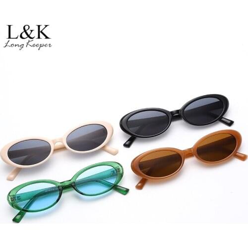 Brand Small Sunglasses Women 2021 Fashion Oval Sun Glasses Men Vintage Green Black Eyewear Ladies Traveling Style UV400 Goggles