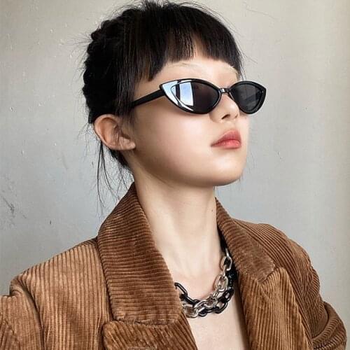 Cute Sexy Cat Eye Sunglasses 2021 Fashion Women Retro Small Black Red Pink Cateye Sun Glasses Female Vintage Shades for Women