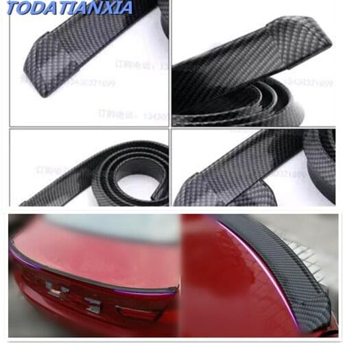 Spoiler 1.5M Car-Styling 5D Carbon Fiber Spoilers For volvo s60 jetta mk6 vesta lada toyota rav4 solaris 2017 haval f7x opel