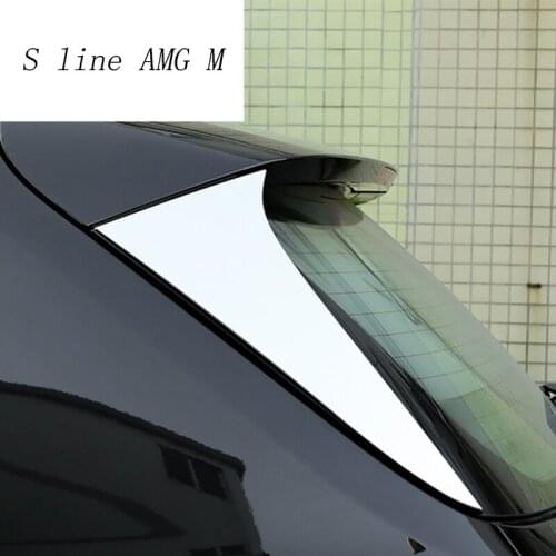 Car Styling rear triangle window mirror sequins decorated Stainless Steel trim covers Stickers For BMW X5 F15 Auto Accessories
