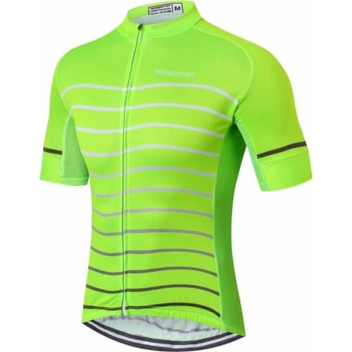 Weimostar Cycling Jersey Fluorescence Green Cycling Clothing tops mtb Cycle Clothes Bike wear Summer Team Bike Shirts Breathable
