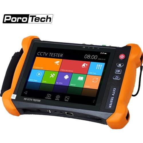 8inch CCTV Tester X9MOVTADHS CVI AHD TVI SDI 4-channel Camera tester IP Analog ONVIF Testing RJ45 Cable TDR Test