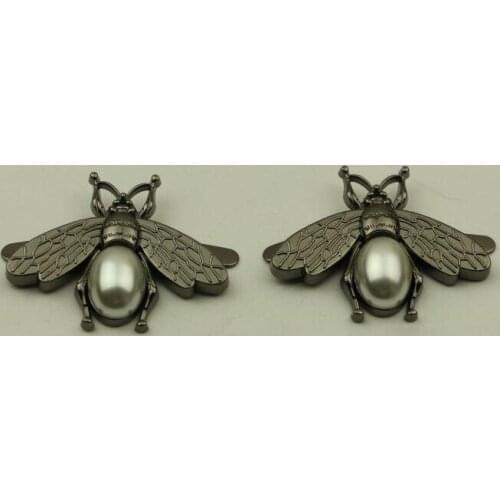 10pcs/lot luggage bag hardware accessories diy metal Little bee decorated buckle shoe buckle adornment bag hardware accessories