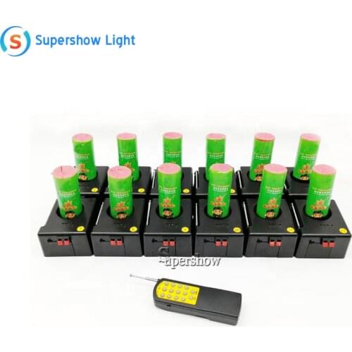 12 Pcs Cold Pyrotechnics Firing System Fireworks Remote Control Machine