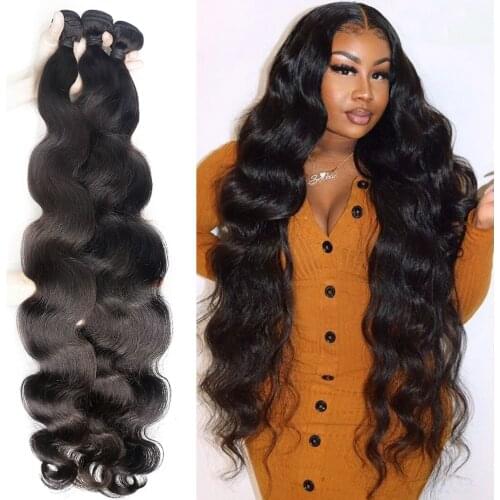 32 34 36 40 Inchs Body Wave Bundles Queen Nala 30 Inch Bundles Remy Human Hair Bundles Top Quality Braizlian Hair Weave Bundles