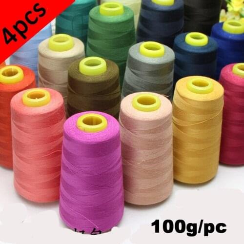 4pcs 40S/2 Sewing Thread For Sewing Machine Industrial-sewing-thread 100% Polyester Thread For Sewing Shirt Dress Tread Set