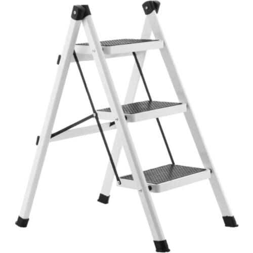 A2 Anti-Slip 3 Tread Safety Step Ladder Folding Step Stools With Tool For Home Furniture Ladder Chair