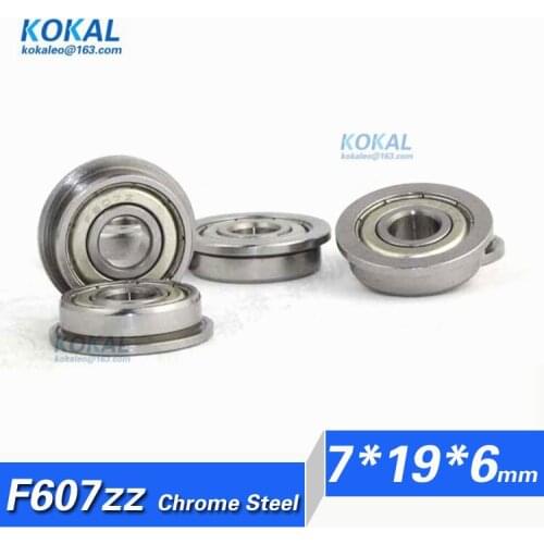[CMF607ZZ]10PCS Free Shipping chrome steel flange bushing F607 F607-2Z F607ZZ F60017-2Z ball bearing 7mm*19mm*6mm*22mm*1.5mm