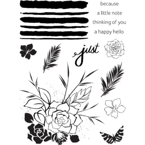 Flower Clear Stamp Or stamp for DIY Scrapbooking/Card Making/Kids Fun Decoration SuppliesA169