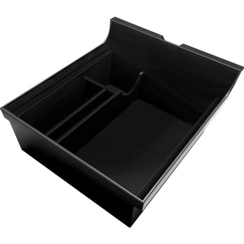 For 2021 Tesla Model 3 / Y Car Center Console Organizer Tray Interior Accessories Armrest Cubby Drawer Storage Box