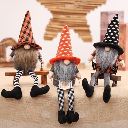 Halloween Gnomes Doll Tree Long Leg Hanging Doll Party Decoration Dolls Ornament Holiday for Home Children Pendant Gifts