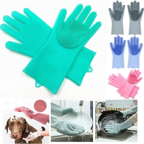 HOOZADA Kitchen Cleaning Tools Bowl Pot Pet Car Washing Household Cleaner Multifunctional Gloves