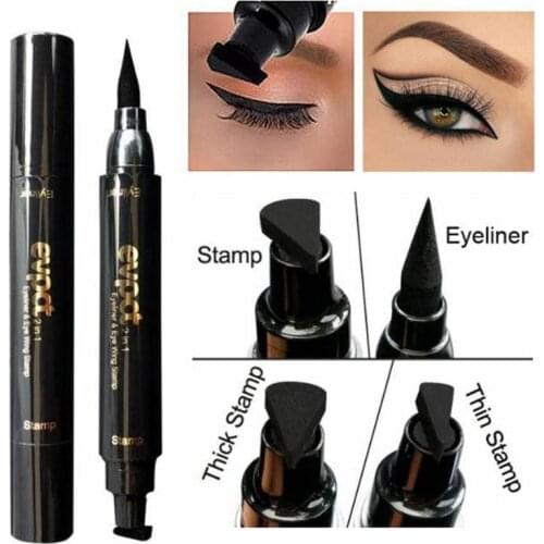 Double Head Mark Seal Pen Black Liquid Eyeliner Pencil Waterproof Eyes Make Kit With Eyeliner Seal Pen Eyeliner For Make Up Tool
