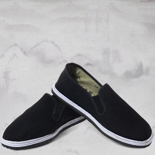 Men Casual Shoes Mens Canvas Shoes For Woman Walking Shoes Flats Student Sneakers Flat Black Kung Fu Tai Chi Uniform Casual Wear