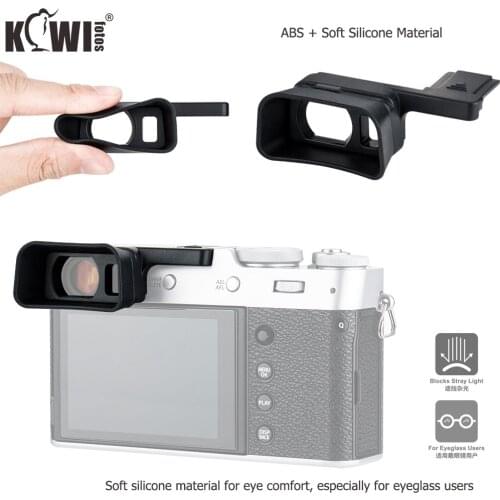 Kiwi Soft Silicon Long Camera Eyecup Viewfinder for Fuji Fujifilm X100V Eye Cup Eyepiece Eyeshade