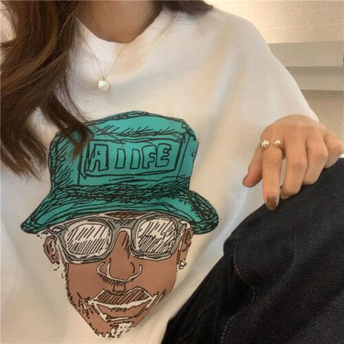 Summer womens t-shirt Oversized t-shirt apparel punk printing Top Harajuku cotton vintage clothing O-neck short sleeve t-shirts