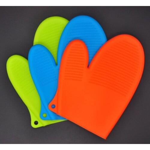 Multicolor Heat Resistance Silicone Gloves Oven Mitts Anti-slip Gloves Baking BBQ Cooking Kitchen Tools Accessories Hot