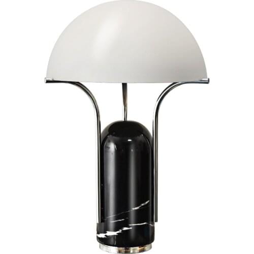 Post Modern Designer Individual Parachute Table Lamp Mushroom Desk Lights Marble Base Home Decor Bedside Bedroom Model Room