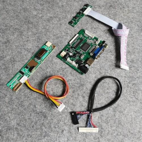 DIY kit VGA AV monitor drive board 1-CCFL LCD matrix Fit B141EW01/B141EW02/B141EW03/B141EW04/B133EW01 LVDS 30 Pin 1280*800