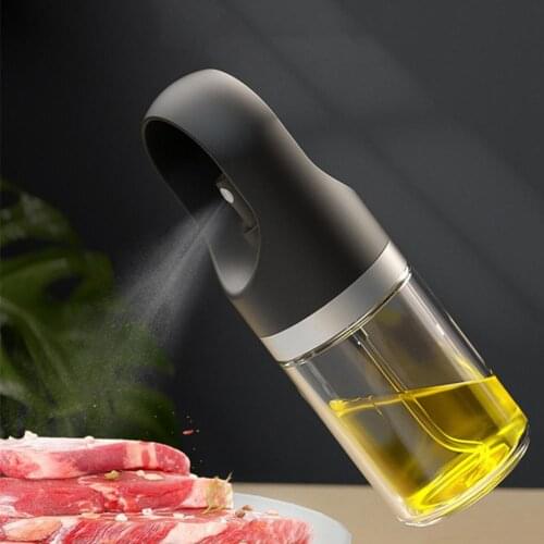 Long Lasting Stable Salad Making Oil Pump Bottle Screw-thread Mouth Oil Pump Bottle Transparent Baking Assistant