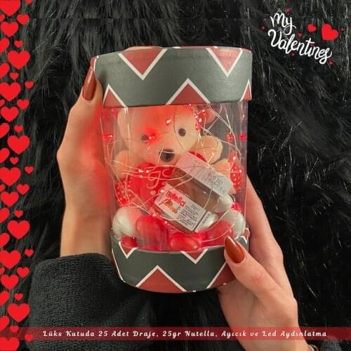 Valentines PVC Cylinder In The Box Red Led luxury Set 473139040