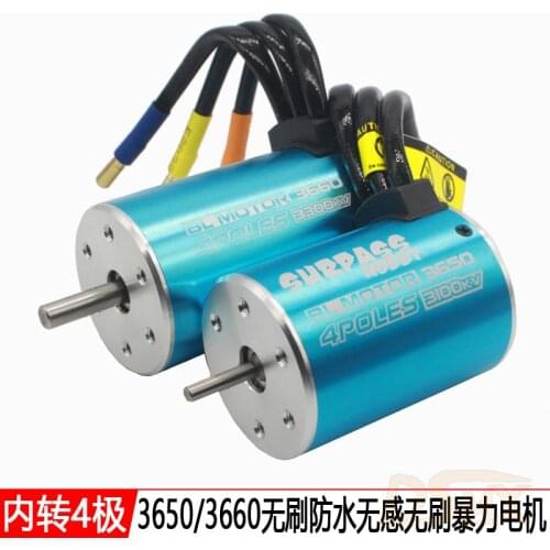 1/10 Non-inductive motor for car 3650 5200KV/3100KV/3900KV model car brushless motor for ship