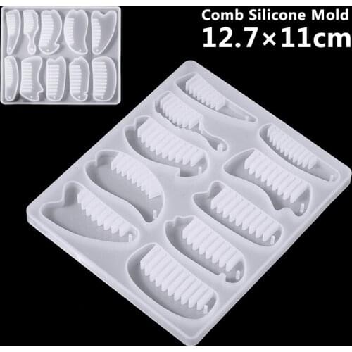 Comb Silicone Mold DIY Crystal Mini Resin Epoxy Casting Mould Craft Tools Hand Craft 12.7*11cm