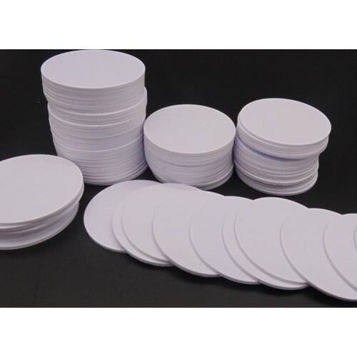 10PCS/LOT) T5577 25mm RFID Round Shape Sticker Adhesive Card Programmable 125khz Rewritable Smart Tags In Access Control