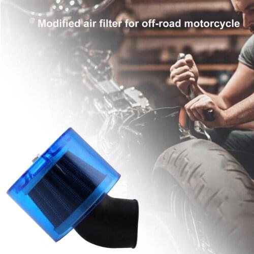 Cross-country Motorcycle Modified 35mm Motorcycle Air Filter Cleaner 45 Degree Bend Intake Air Filter for Honda for Kawasaki