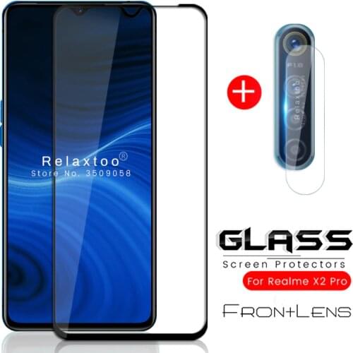 2-in-1 realme x2 pro glass camera protector for oppo realme x2 protective glass on realmi x 2 2x pro realmex2 realmex2pro steklo