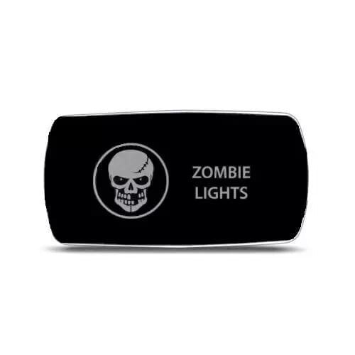 12-24V Car ZOMBIE LIGHTS 12V 20A Toggle Rocker Switch Blue LED Light 5Pin ON OFF