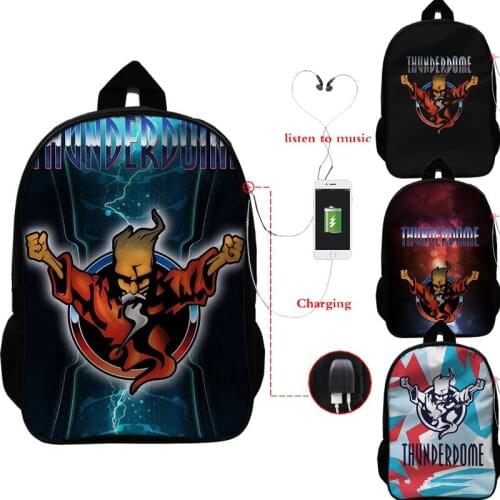 16 Inch Mochila Thunderdome Hardcore Wizard Multifunction Backpack USB Charging School Bag For Teens Unisex Laptop/Travel Bags
