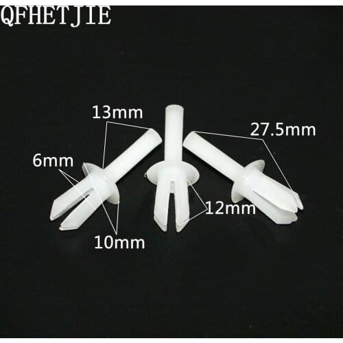 30pcs 6mm hole Bumper Wheel Inner Fender Eyebrow Clips Leaf Lining With staple expansion mandrel For Porsche / Mercedes /BMW