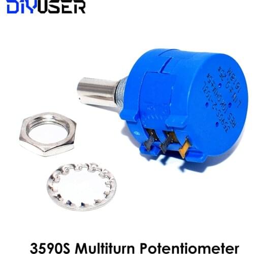 3590S Multiturn Potentiometer 500 1K 2K 5K 10K 20K 50K 100K ohm Potentiometer Adjustable Resistor 3590 102 202 502 103